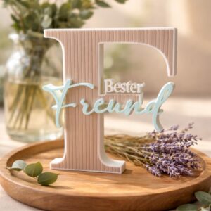Schriftaufsteller „Bester Freund"
